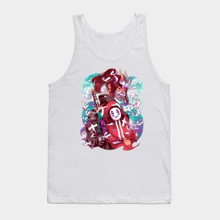 White Dragon Samurai Tank Top